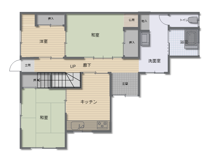 周参見× 賃貸戸建(家具家電付き）