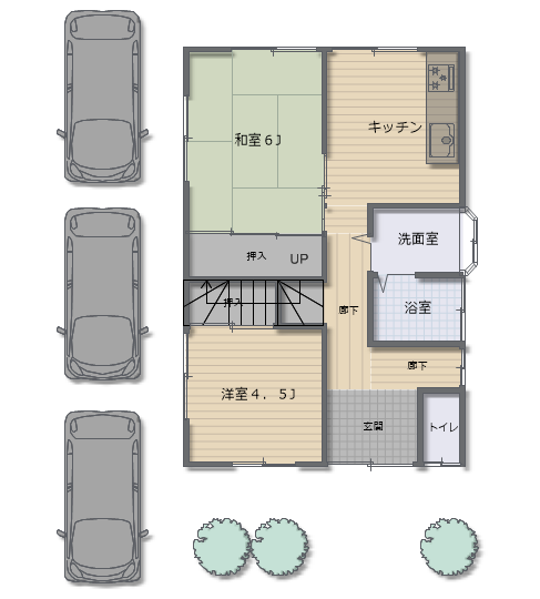 上富田（朝来）× 貸戸建